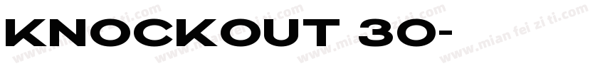 KNOCKOUT 30字体转换